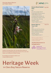 Heritage Week in Clara Bog Poster